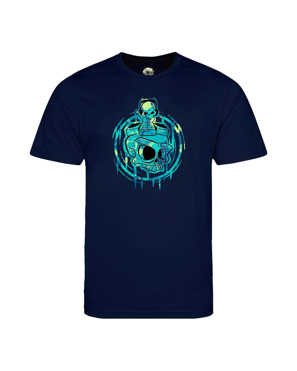 Kids DJ Skull Mental Health Awareness T-Shirt By Unsubtle Skulls