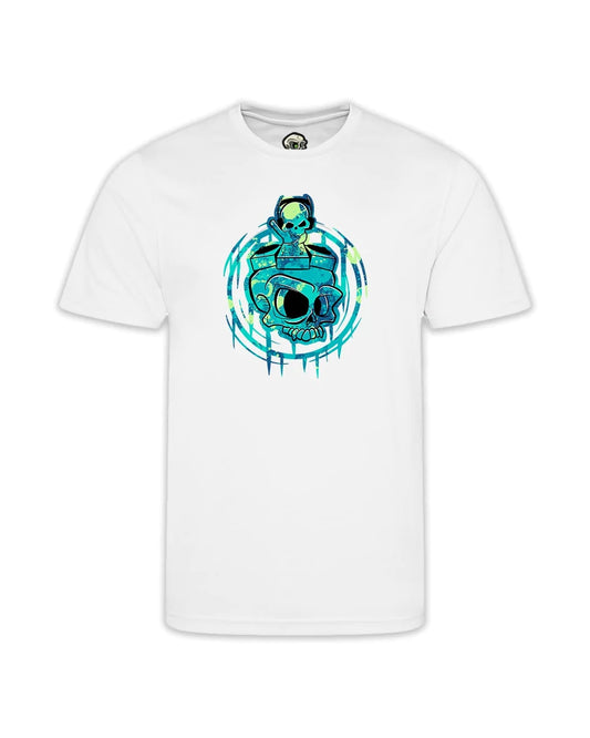 Kids DJ Skull Mental Health Awareness T-Shirt By Unsubtle Skulls