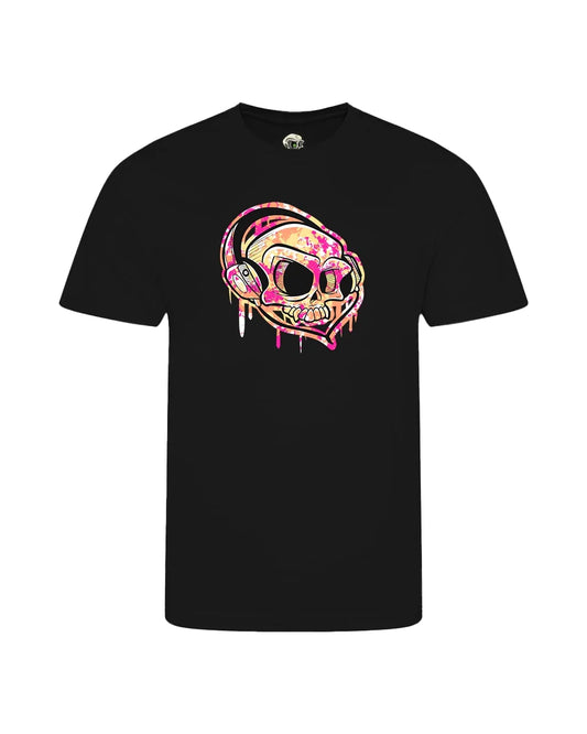 Kids Headphones Mental Health Awareness T-Shirt By Unsubtle Skulls