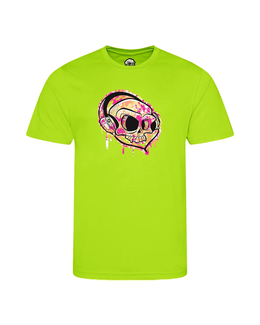Kids Headphones Mental Health Awareness T-Shirt By Unsubtle Skulls