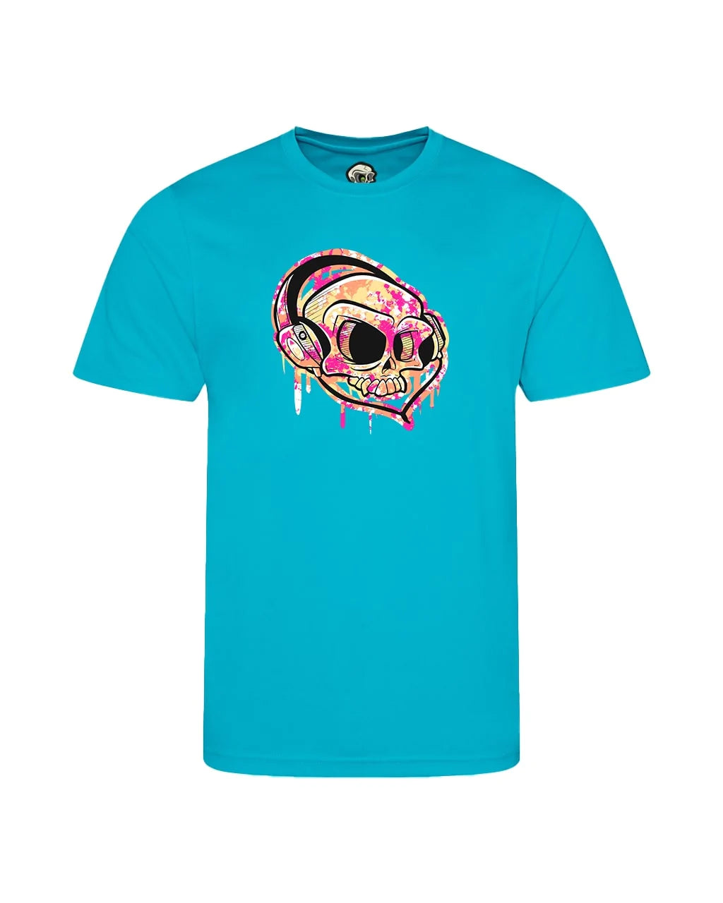 Kids Headphones Mental Health Awareness T-Shirt By Unsubtle Skulls