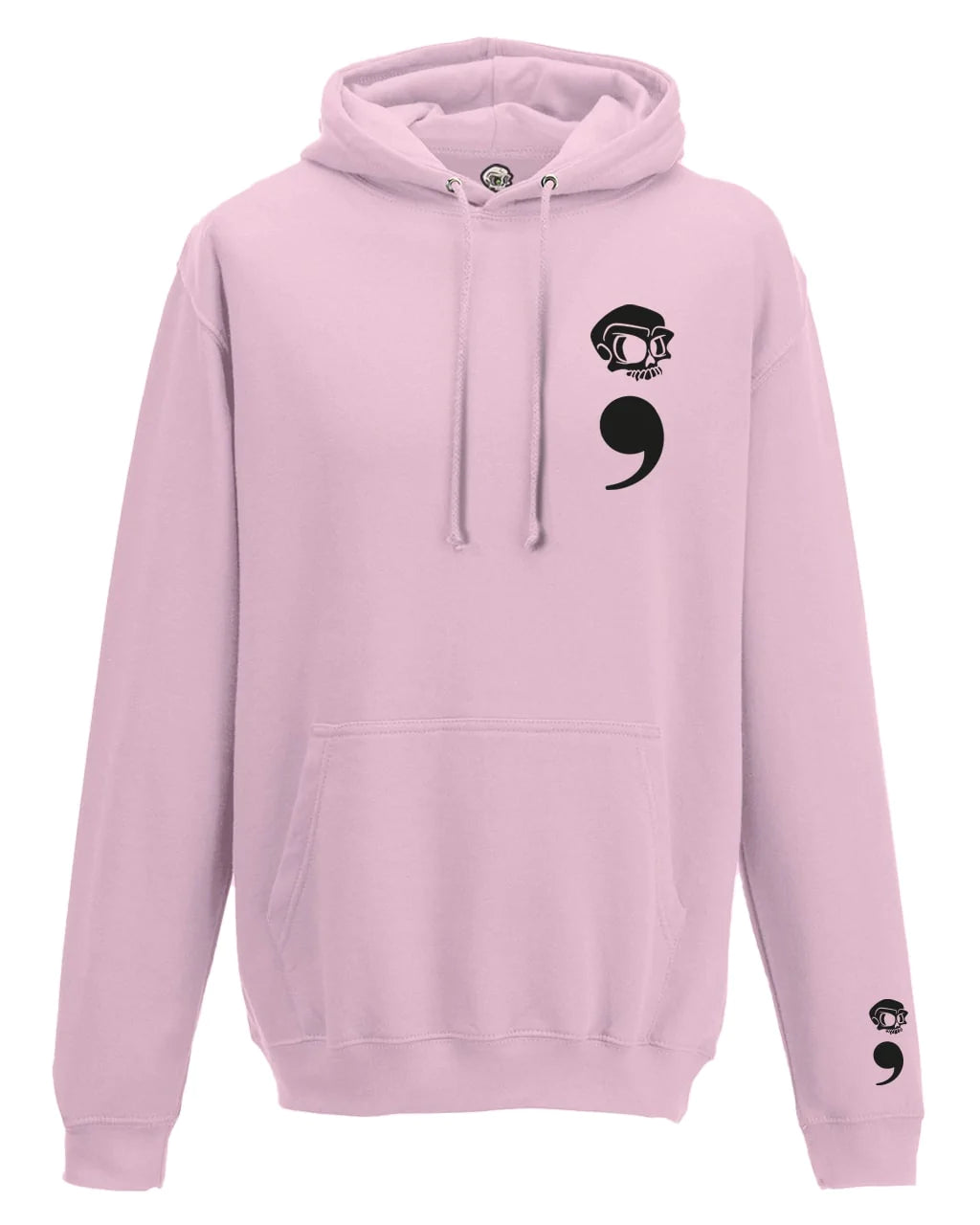 Semi Colon Mental Health Awareness Hoodie By Unsubtle Skulls