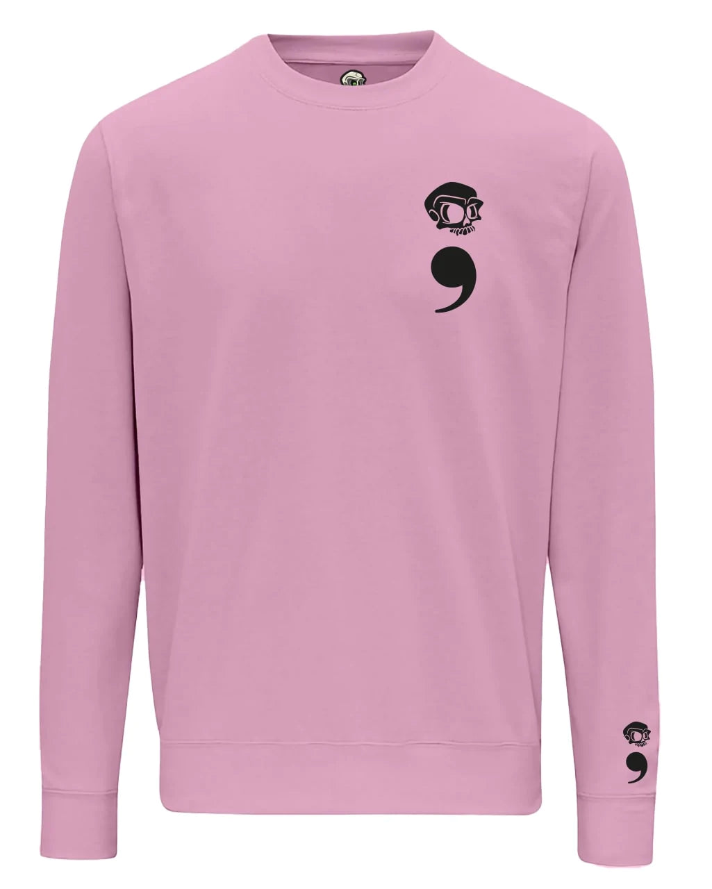 Semi Colon Mental Health Awareness Sweater By Unsubtle Skulls