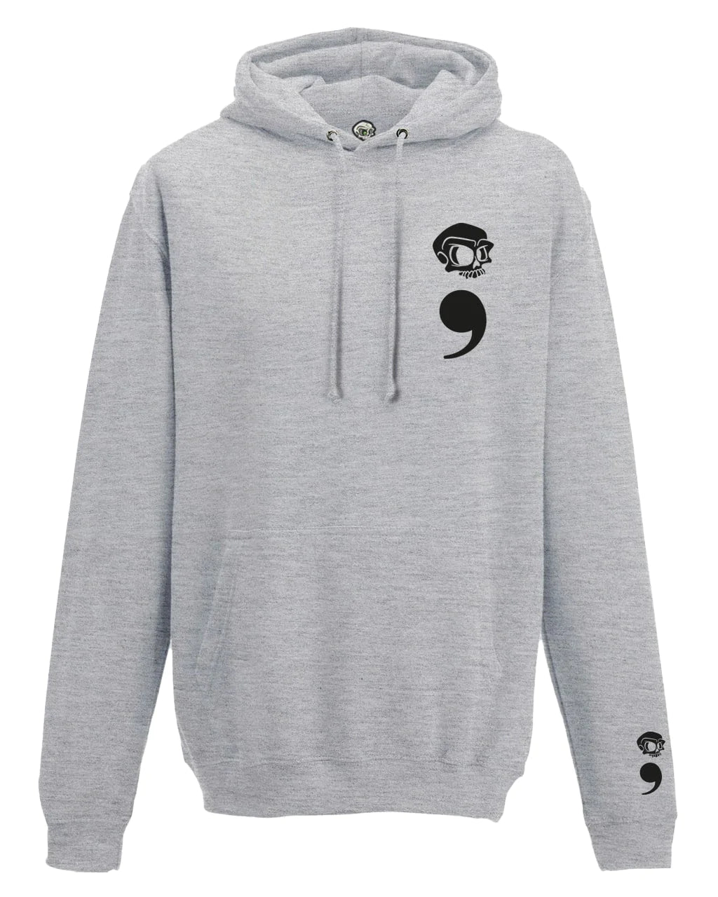 Semi Colon Mental Health Awareness Hoodie By Unsubtle Skulls