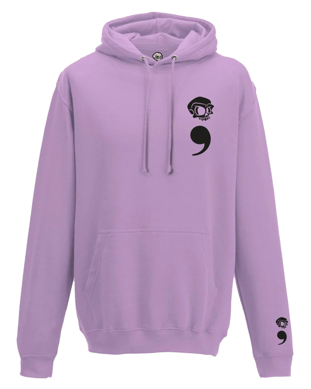Semi Colon Mental Health Awareness Hoodie By Unsubtle Skulls
