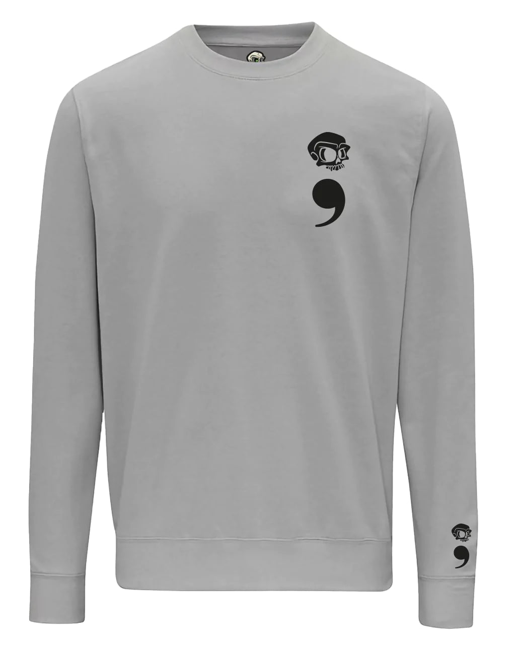Semi Colon Mental Health Awareness Sweater By Unsubtle Skulls