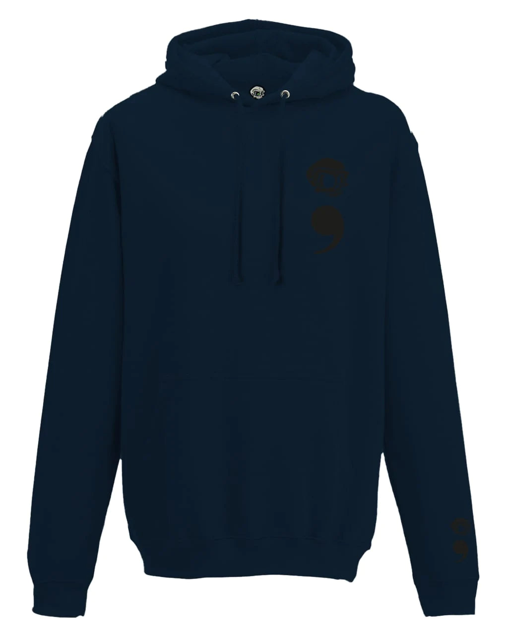 Semi Colon Mental Health Awareness Hoodie By Unsubtle Skulls