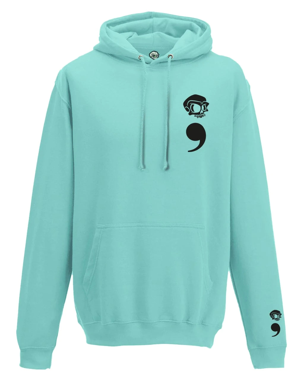 Semi Colon Mental Health Awareness Hoodie By Unsubtle Skulls
