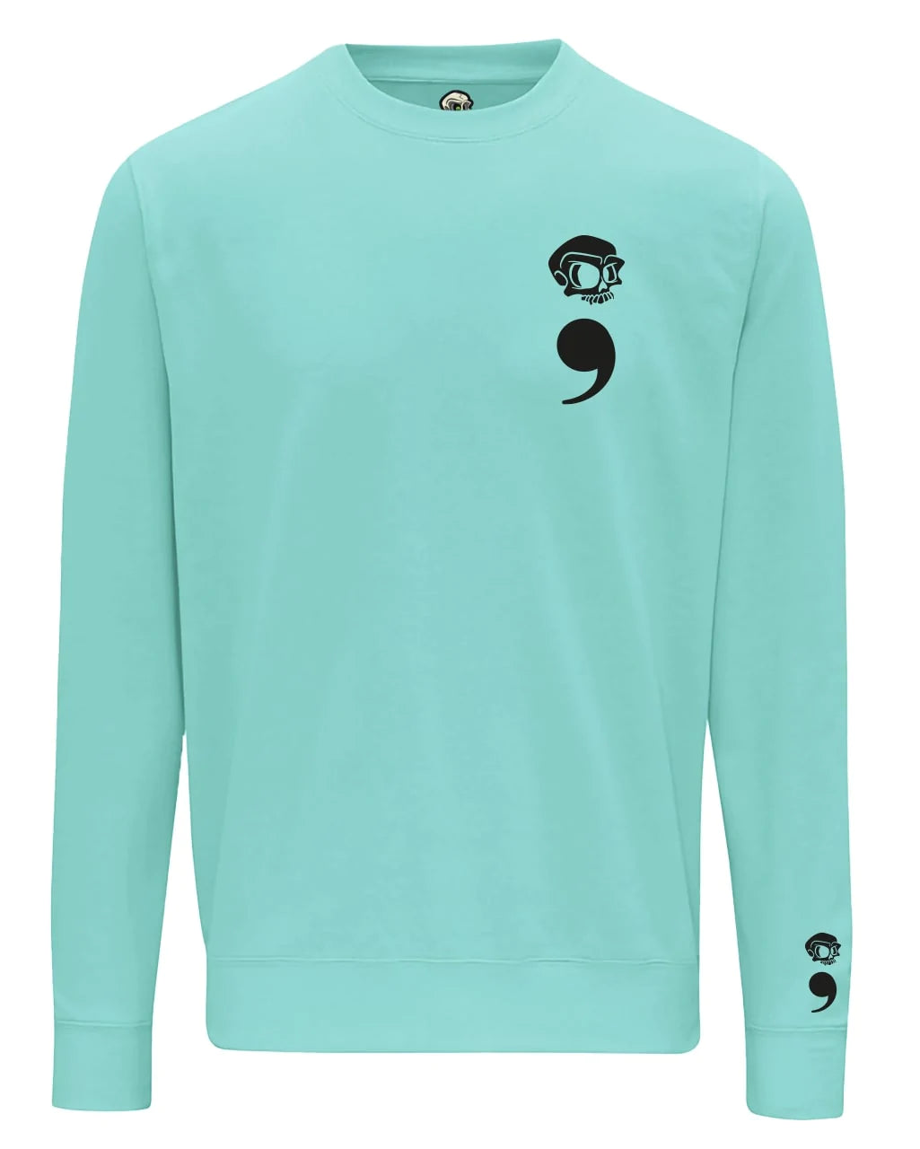 Semi Colon Mental Health Awareness Sweater By Unsubtle Skulls