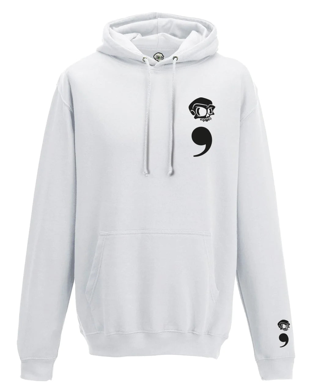 Semi Colon Mental Health Awareness Hoodie By Unsubtle Skulls