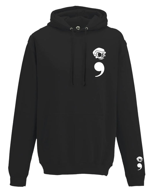 Semi Colon Mental Health Awareness Hoodie By Unsubtle Skulls