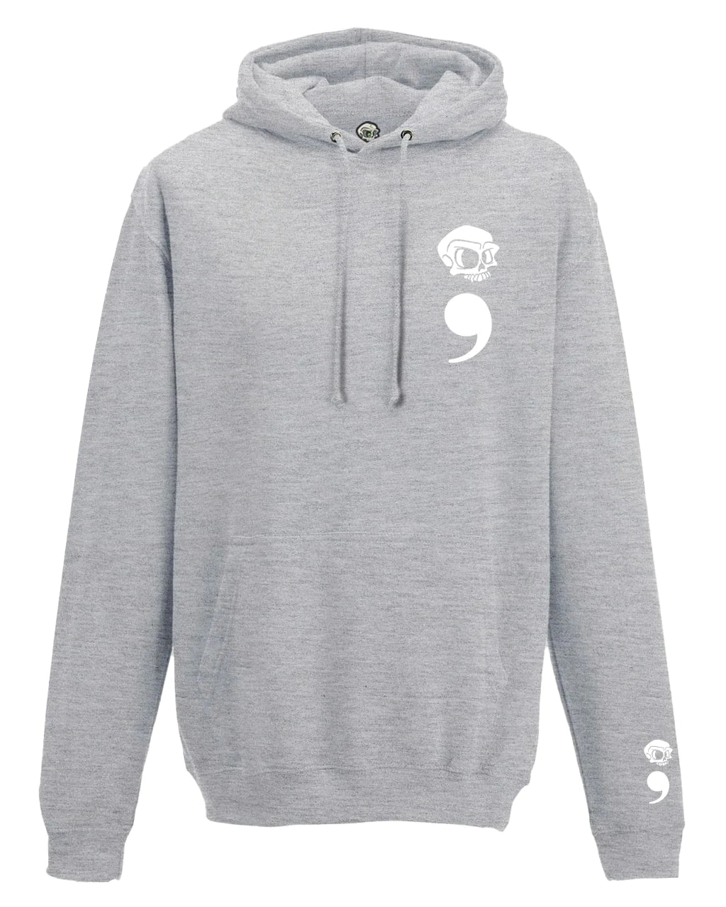 Semi Colon Mental Health Awareness Hoodie By Unsubtle Skulls