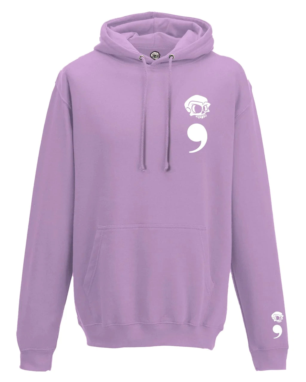 Semi Colon Mental Health Awareness Hoodie By Unsubtle Skulls