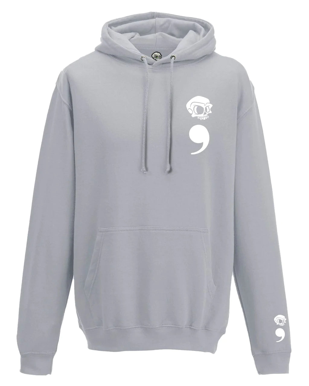 Semi Colon Mental Health Awareness Hoodie By Unsubtle Skulls