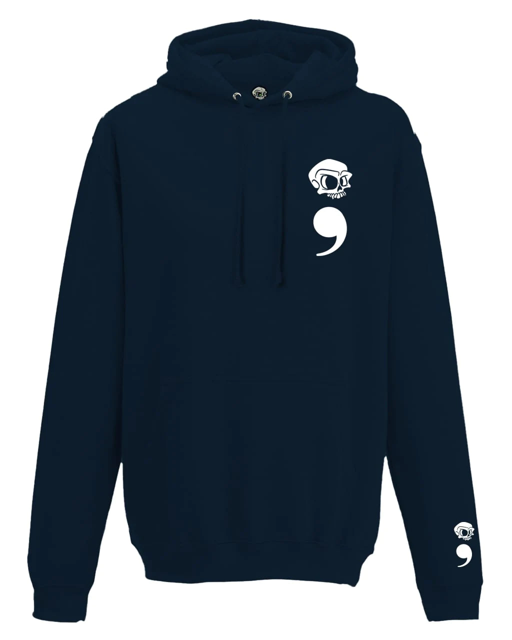 Semi Colon Mental Health Awareness Hoodie By Unsubtle Skulls