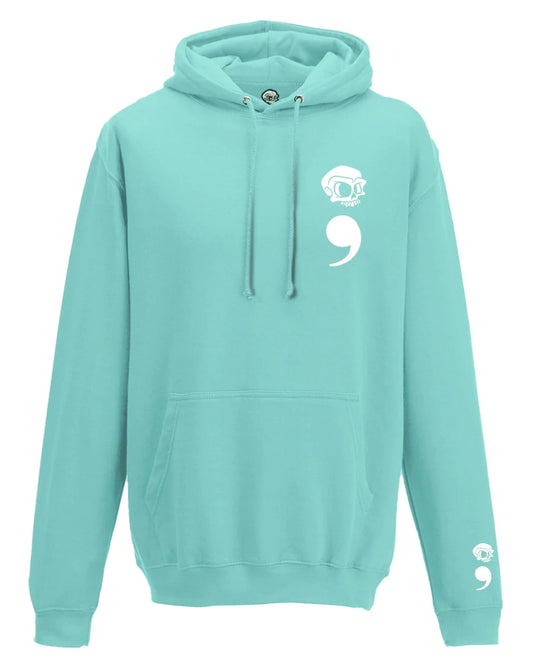 Semi Colon Mental Health Awareness Hoodie By Unsubtle Skulls