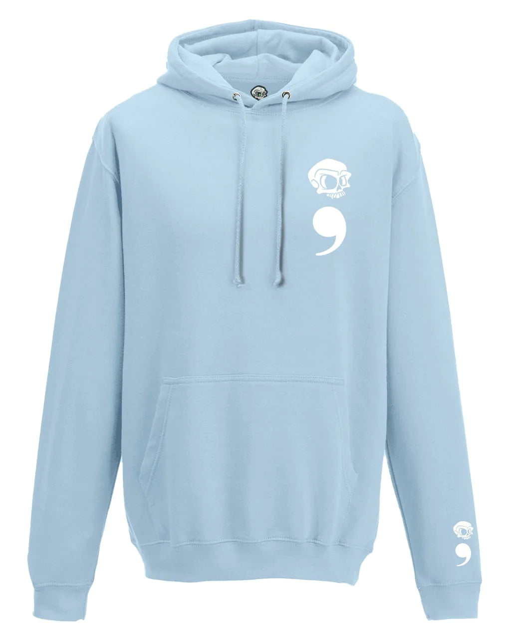 Semi Colon Mental Health Awareness Hoodie By Unsubtle Skulls
