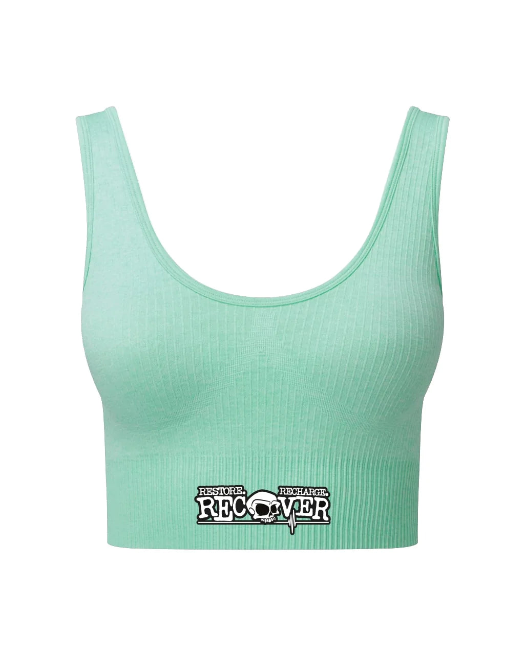 Recovery Mental Health Awareness Sports Bra By Unsubtle Skulls