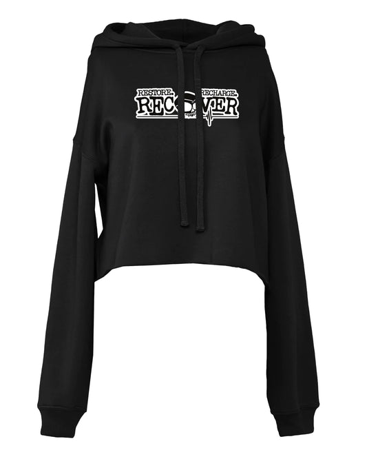 Recovery Mental Health Awareness Cropped Hoodie By Unsubtle Skulls