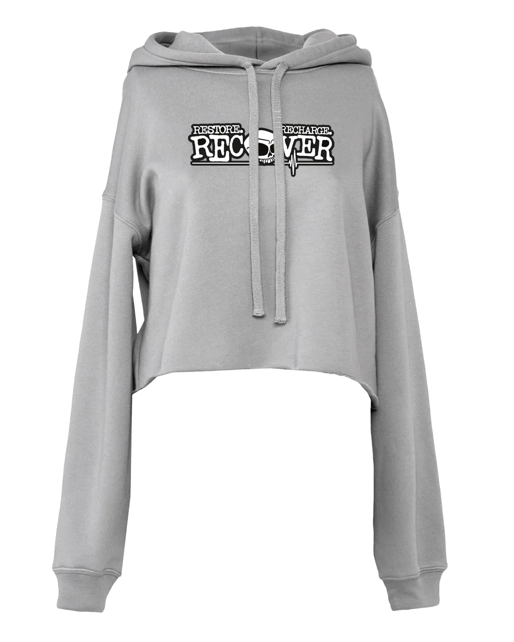 Recovery Mental Health Awareness Cropped Hoodie By Unsubtle Skulls