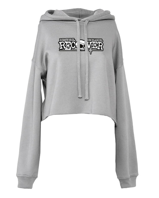 Recovery Mental Health Awareness Cropped Hoodie By Unsubtle Skulls