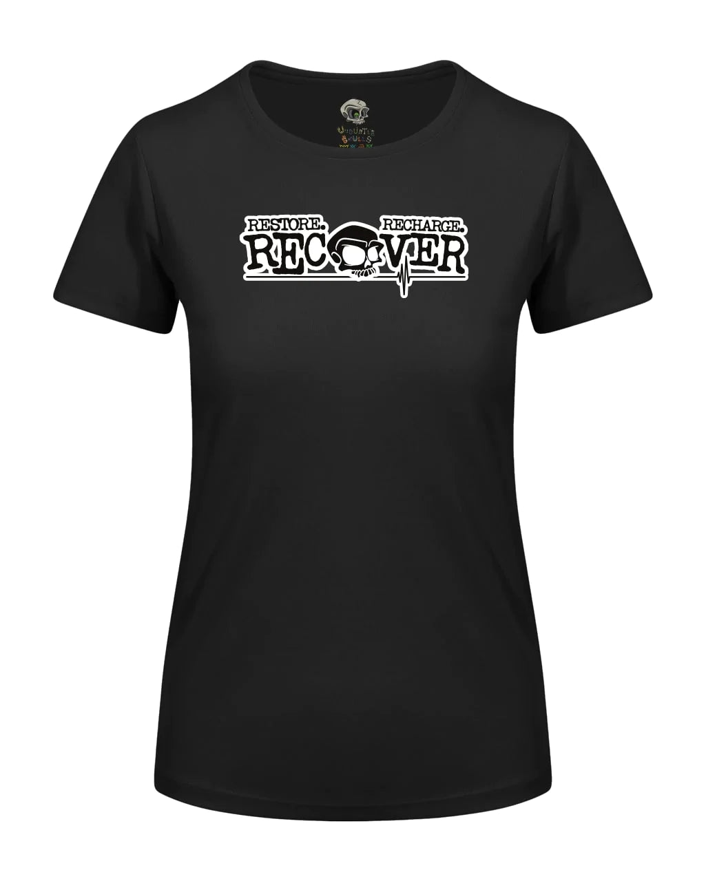 Recovery Skull Mental Health Awareness T-Shirt By Unsubtle Skulls
