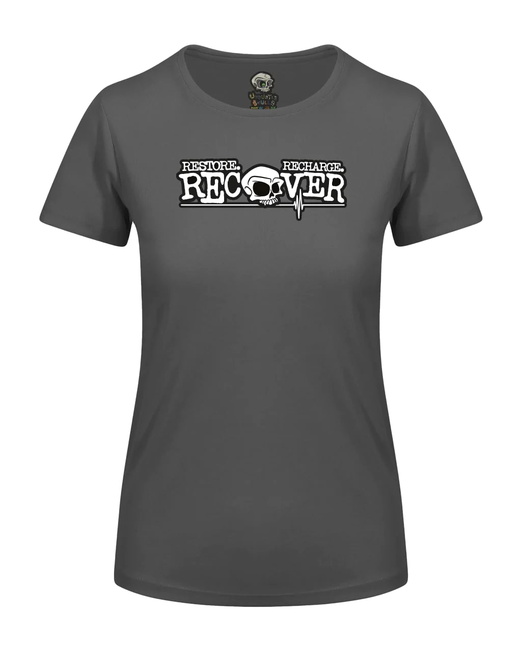 Recovery Skull Mental Health Awareness T-Shirt By Unsubtle Skulls