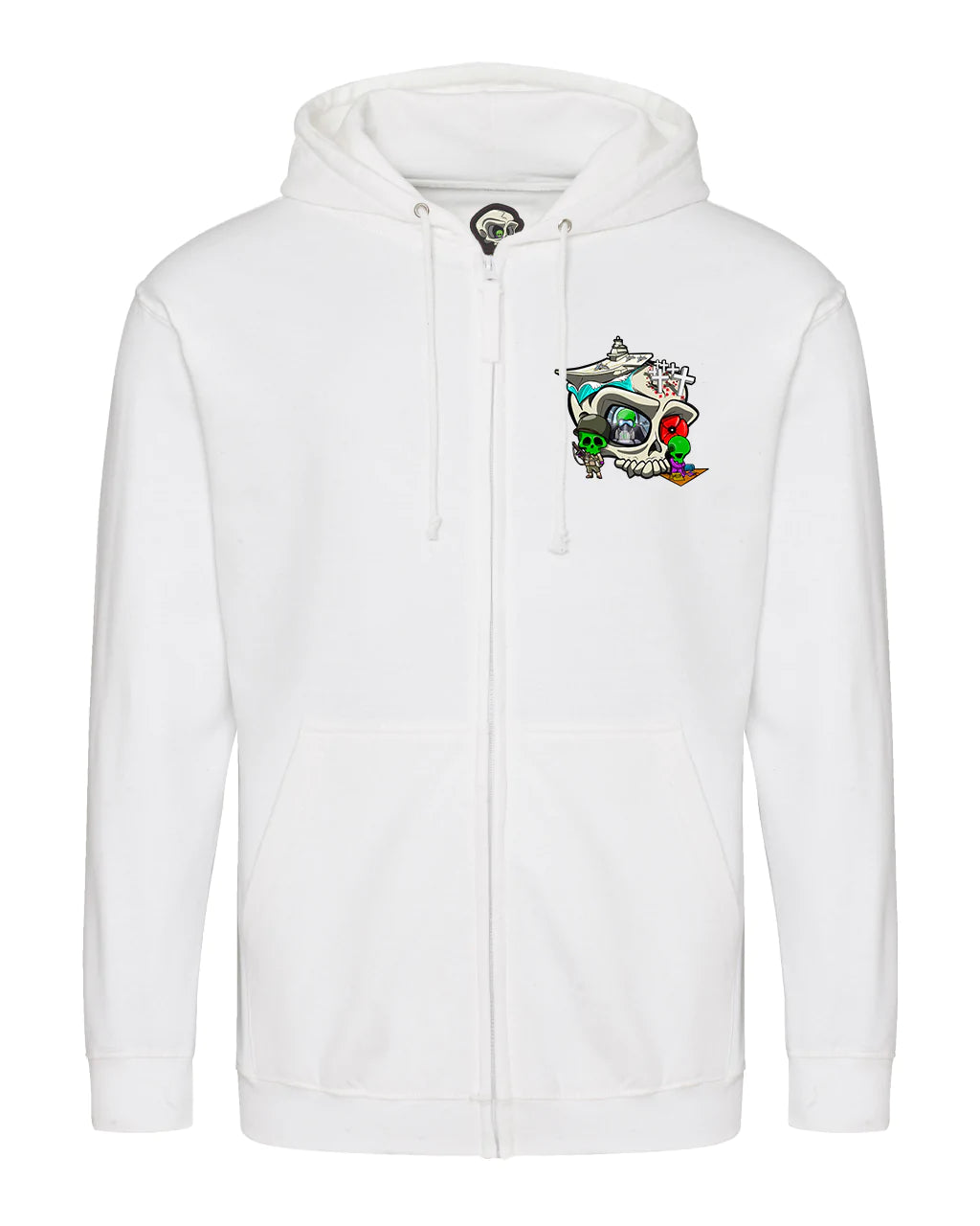 Remembrance Full Zip Hoodie By Unsubtle Skulls