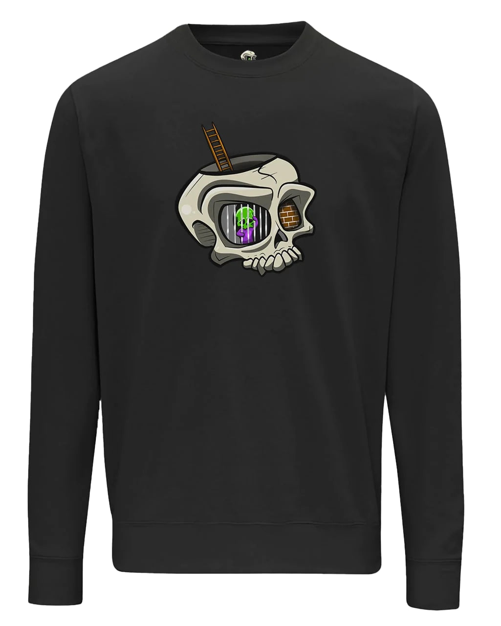 Black Anxiety Mental Health Awareness Sweater By Unsubtle Skulls