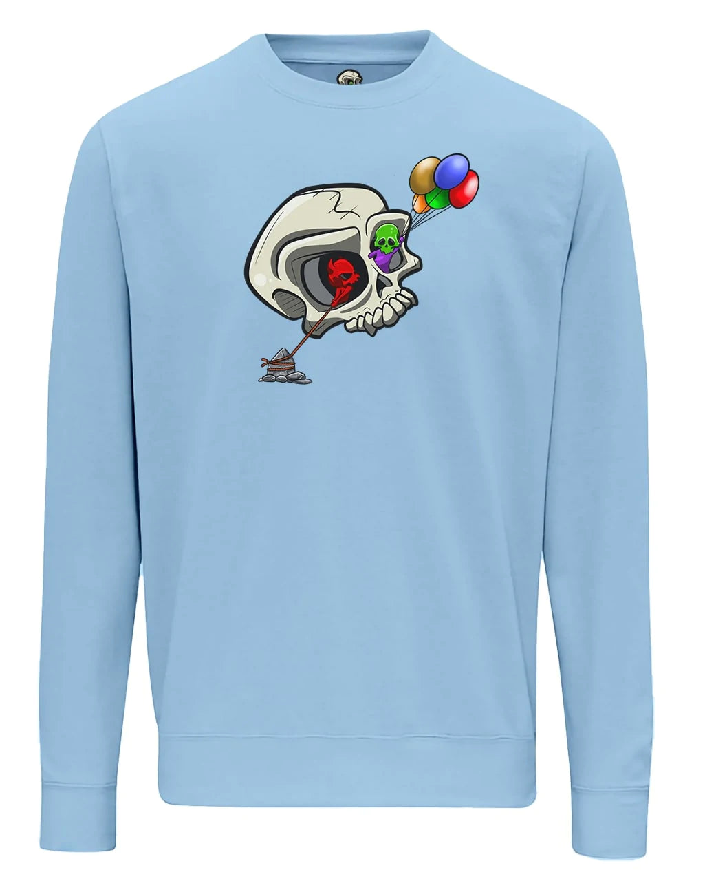 Bipolar Skull Mental Health Awareness Sweater By Unsubtle Skulls