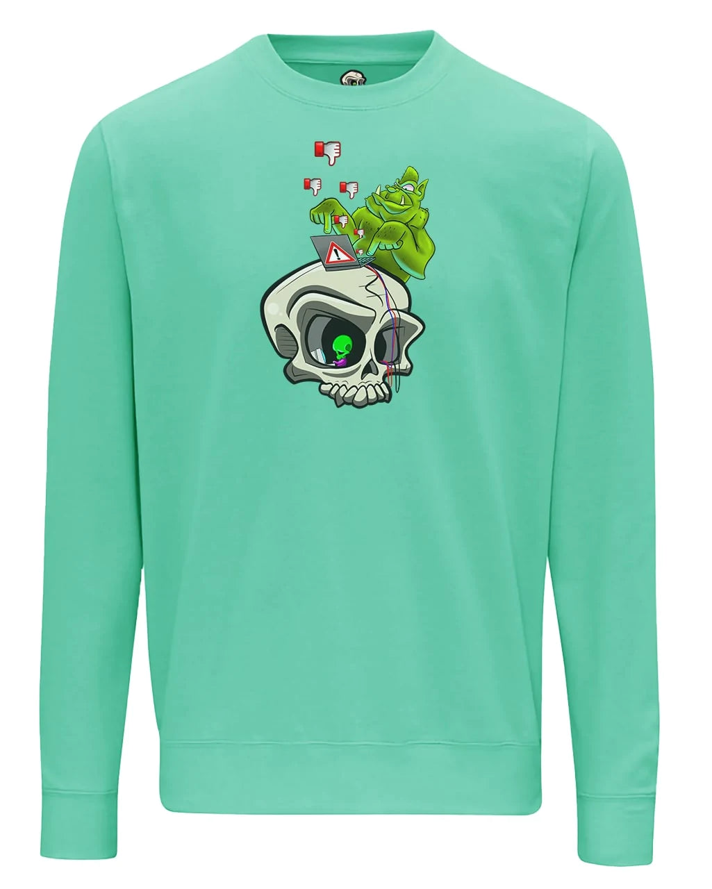 Peppermint Internet Troll Cyberbullying Awareness Sweater By Unsubtle Skulls