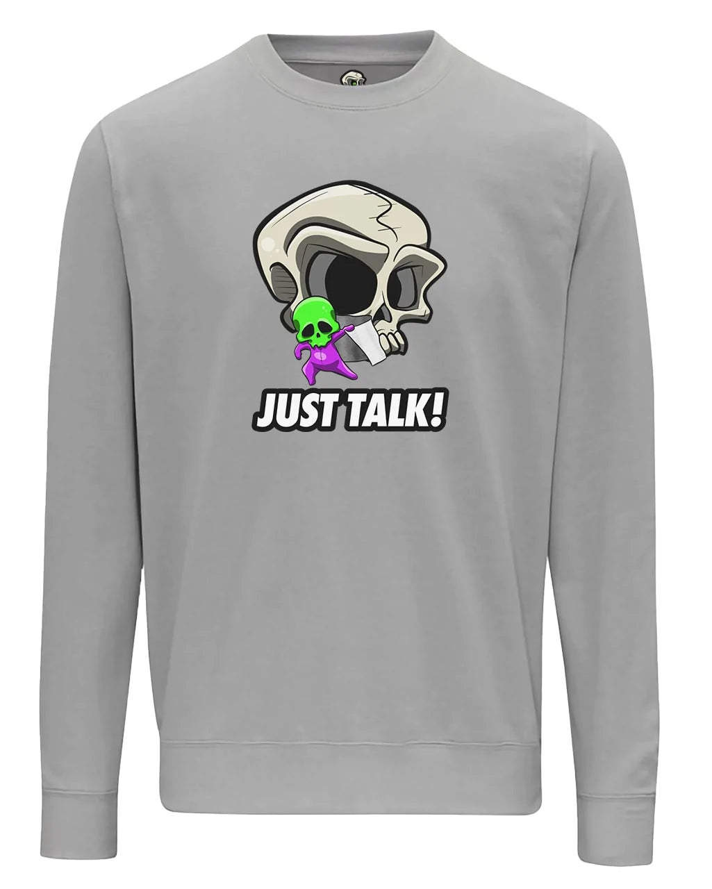 Just Talk Mental Health Awareness Sweater By Unsubtle Skulls