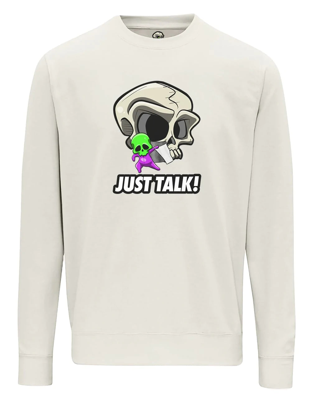 Just Talk Mental Health Awareness Sweater By Unsubtle Skulls