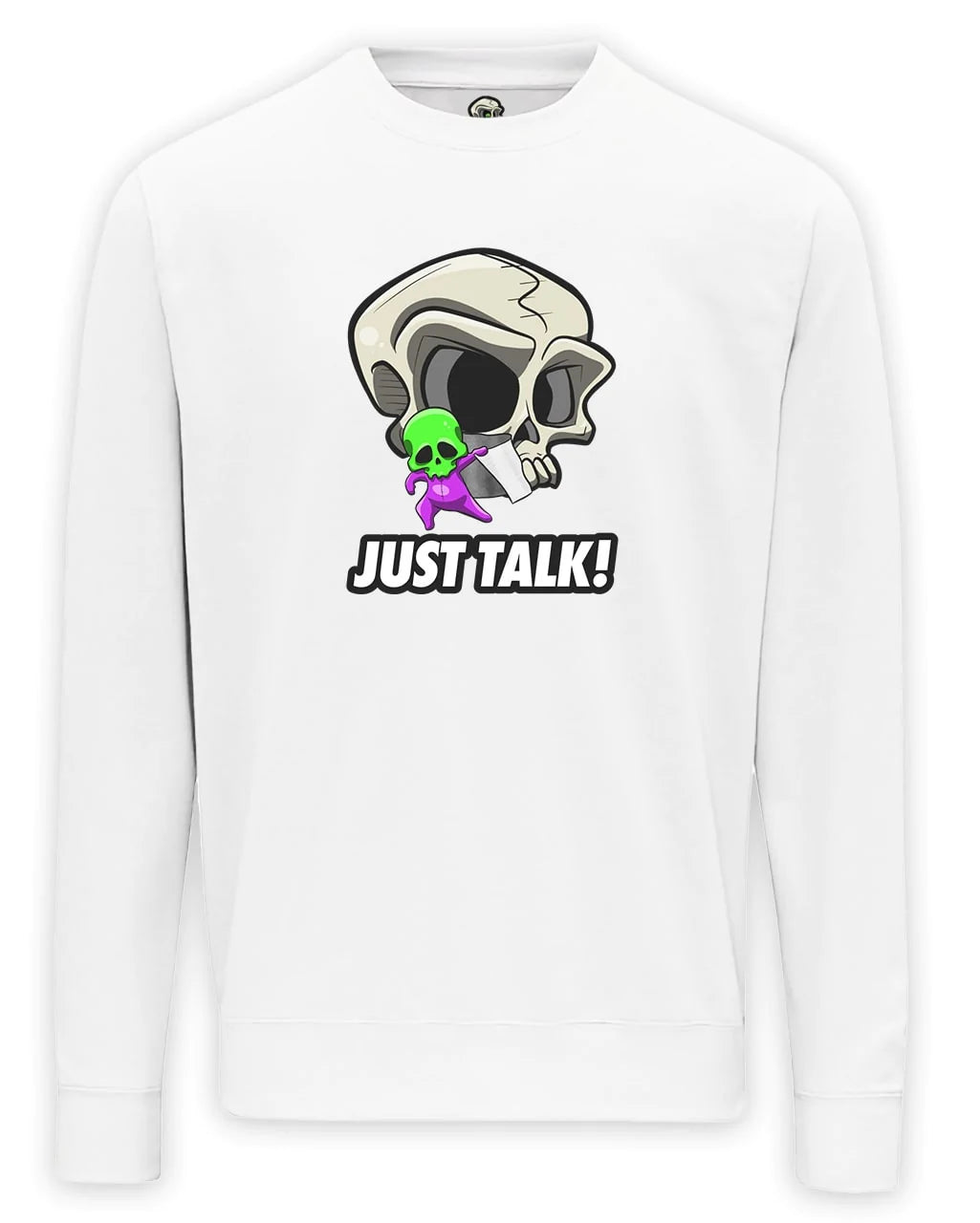 Just Talk Mental Health Awareness Sweater By Unsubtle Skulls