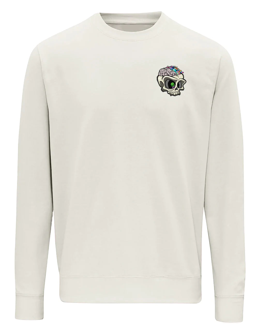 White ADHD Mental Health Awareness Sweater By Unsubtle Skulls