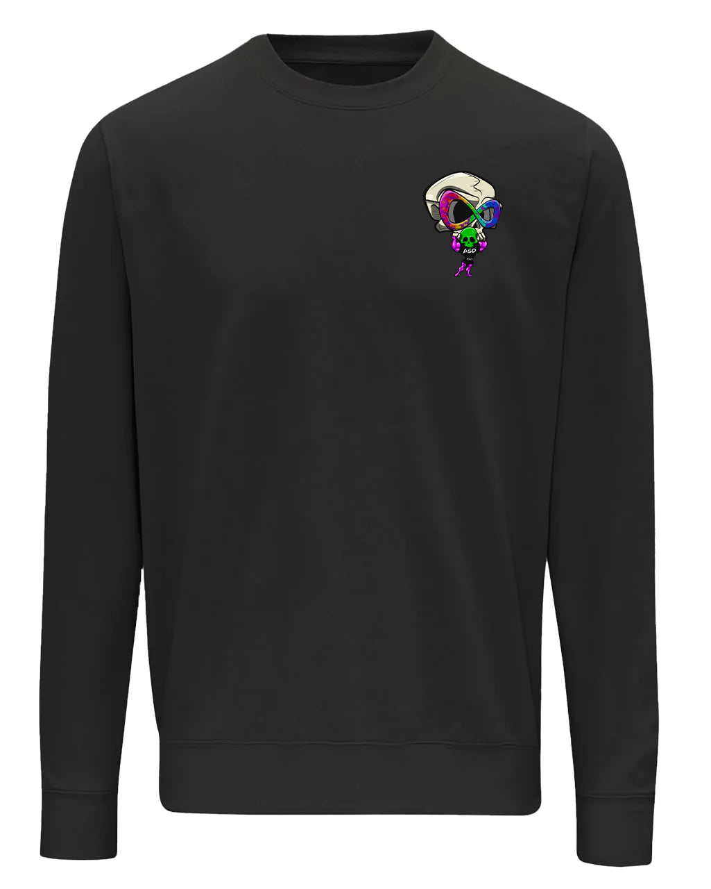 Black ASD Mental Health Awareness Sweater By Unsubtle Skulls