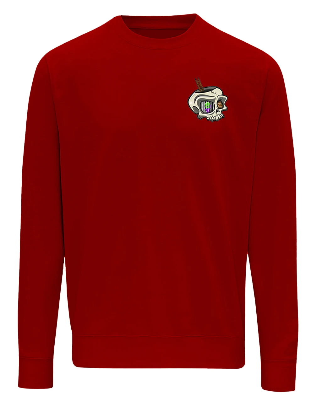 Red Anxiety Mental Health Awareness Sweater By Unsubtle Skulls