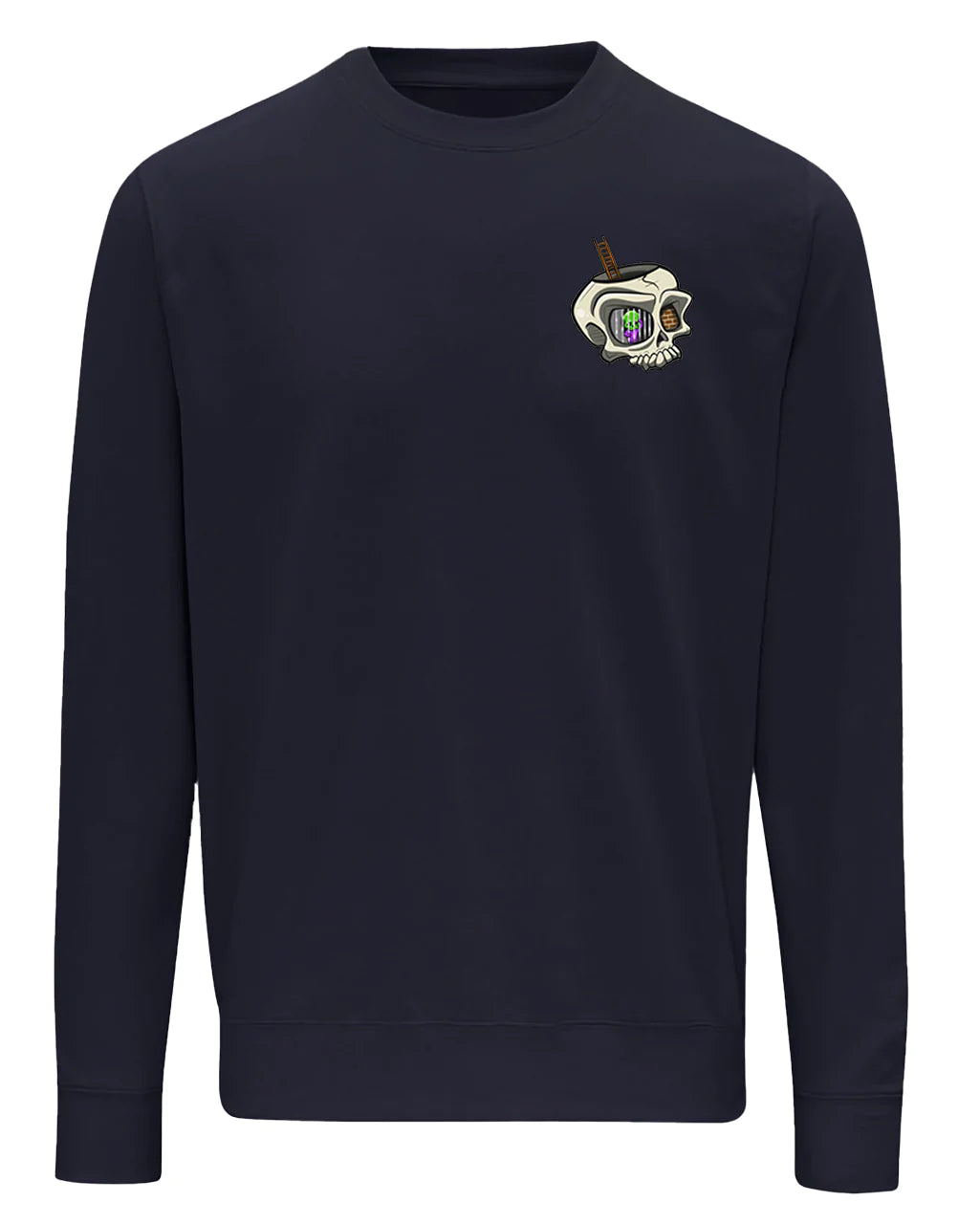 Navy Anxiety Mental Health Awareness Sweater By Unsubtle Skulls