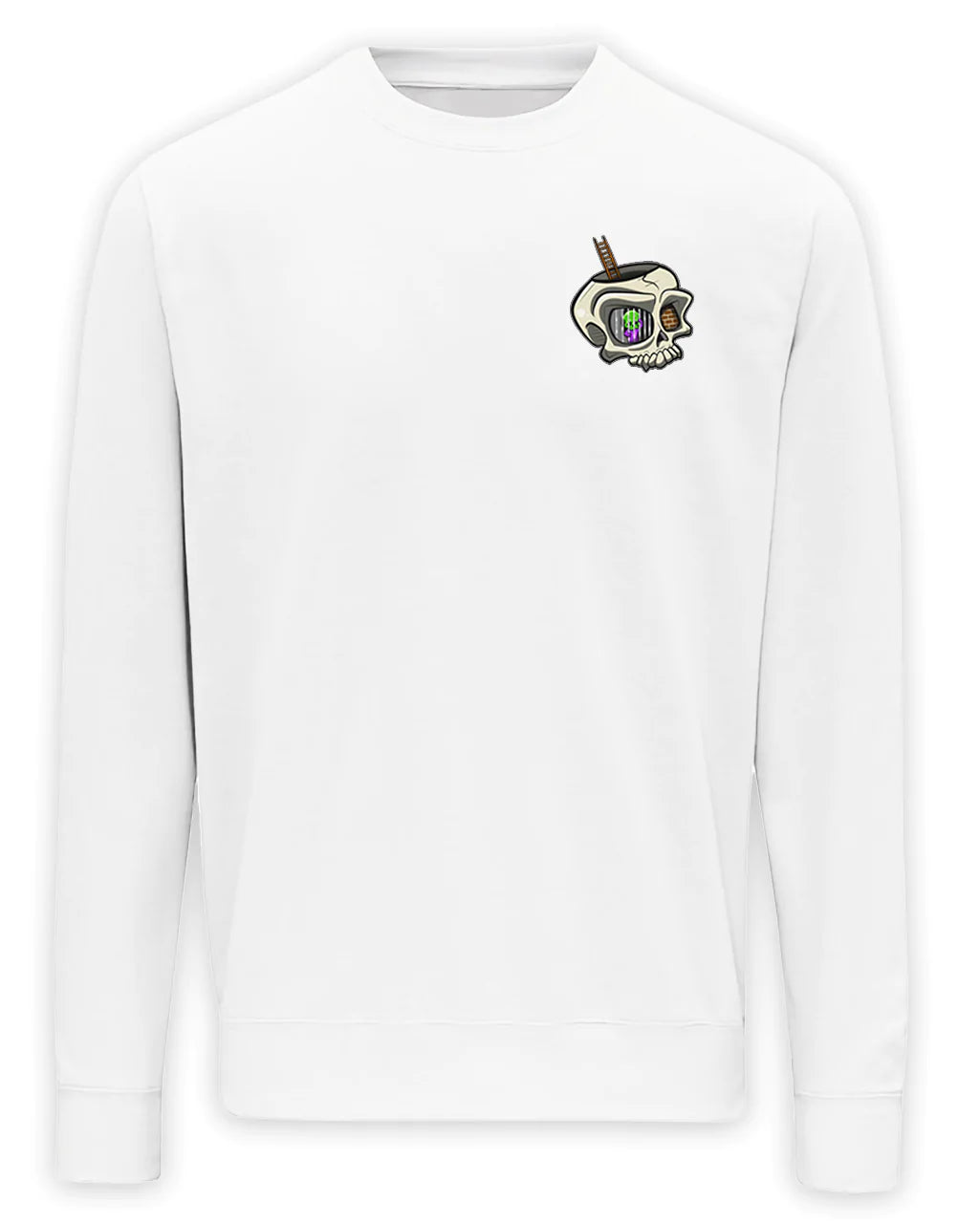 White Anxiety Mental Health Awareness Sweater By Unsubtle Skulls