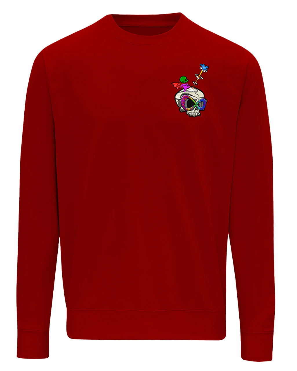 Red Autism Mental Health Awareness Sweater By Unsubtle Skulls