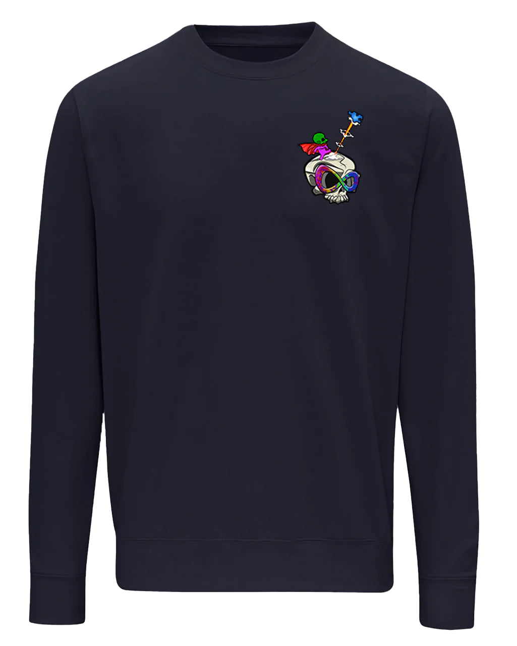 Navy Autism Mental Health Awareness Sweater By Unsubtle Skulls