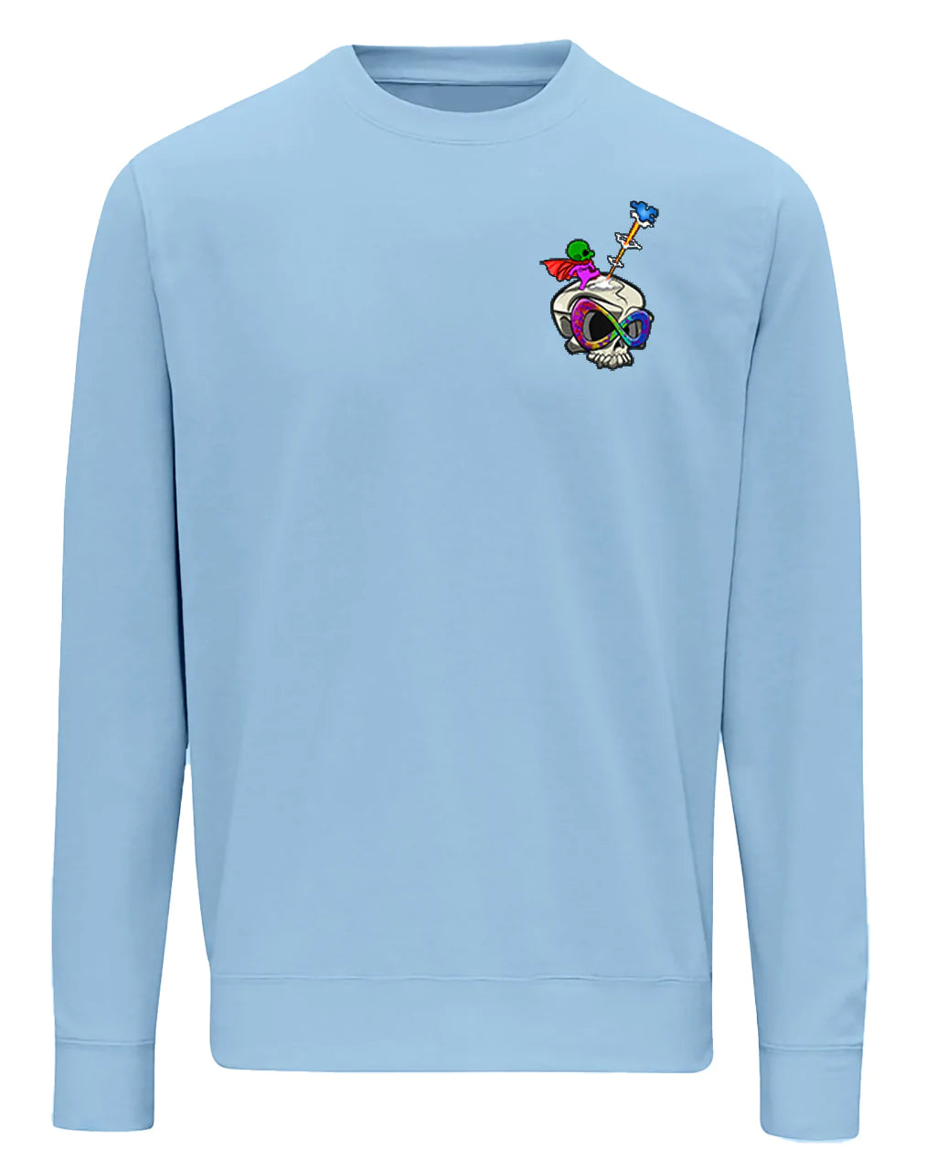 Sky Blue Autism Mental Health Awareness Sweater By Unsubtle Skulls