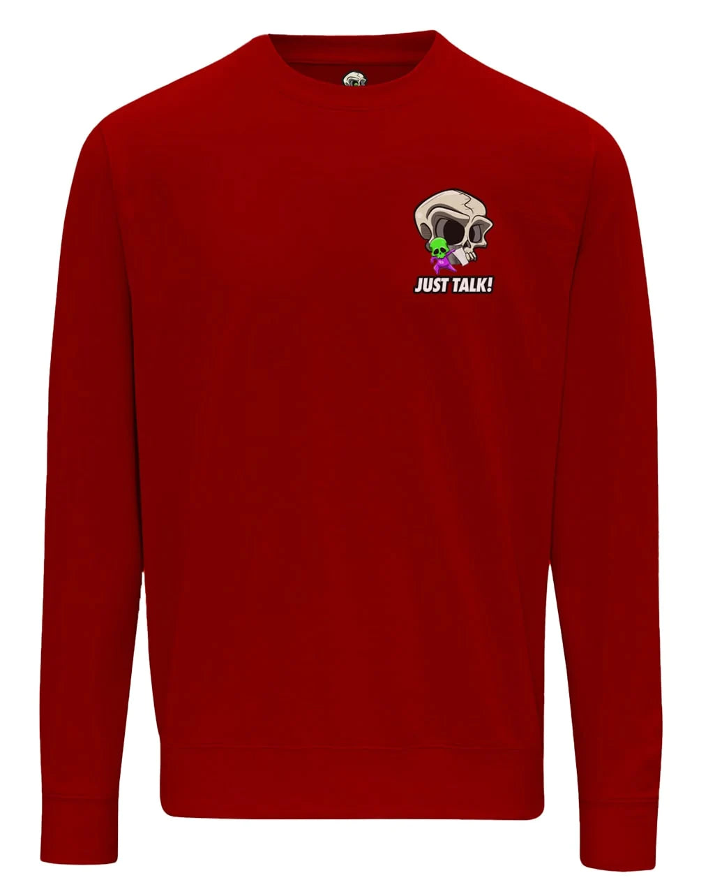 Just Talk Skull Mental Health Awareness Sweater By Unsubtle Skulls