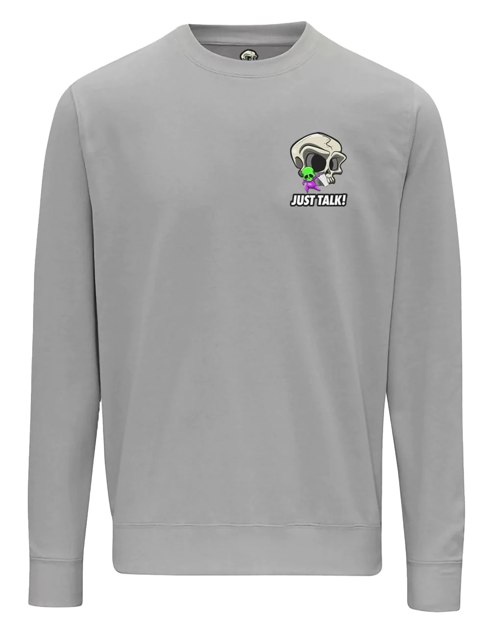 Just Talk Skull Mental Health Awareness Sweater By Unsubtle Skulls