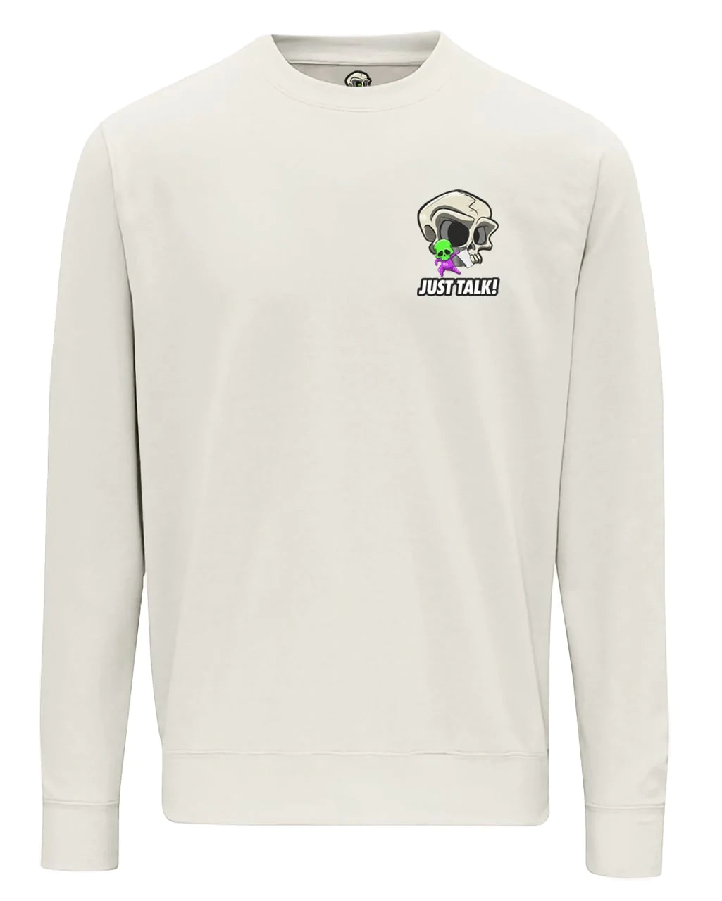 Just Talk Skull Mental Health Awareness Sweater By Unsubtle Skulls
