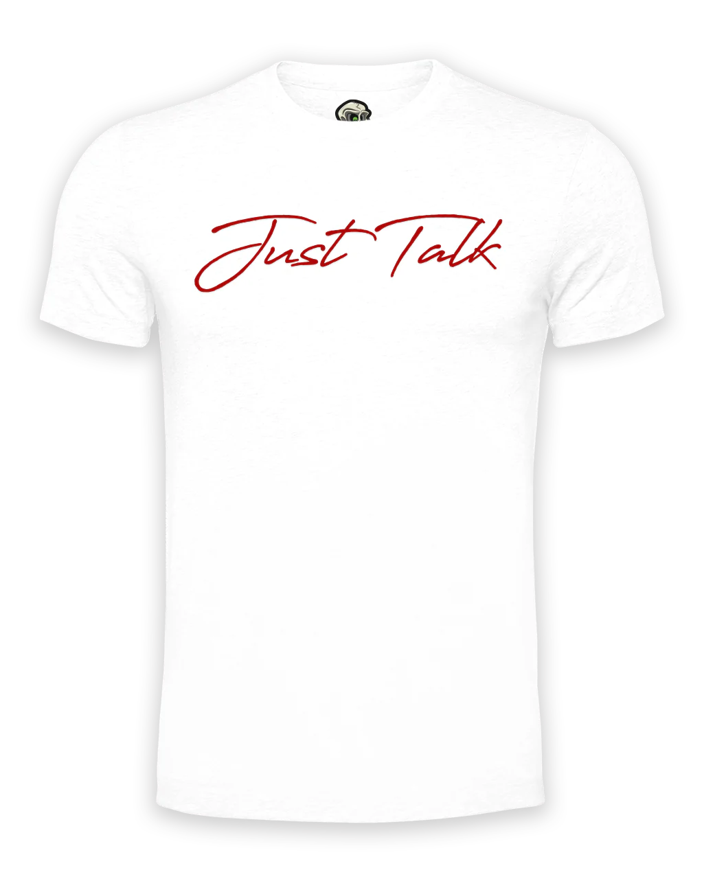 Just Talk Red Script Mental Health Awareness T-Shirt By Unsubtle Skulls