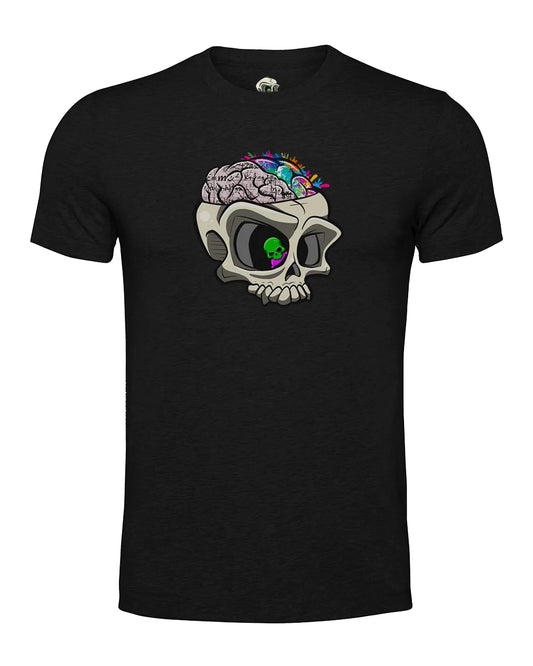 Black ADHD Mental Health Awareness T-Shirt By Unsubtle Skulls