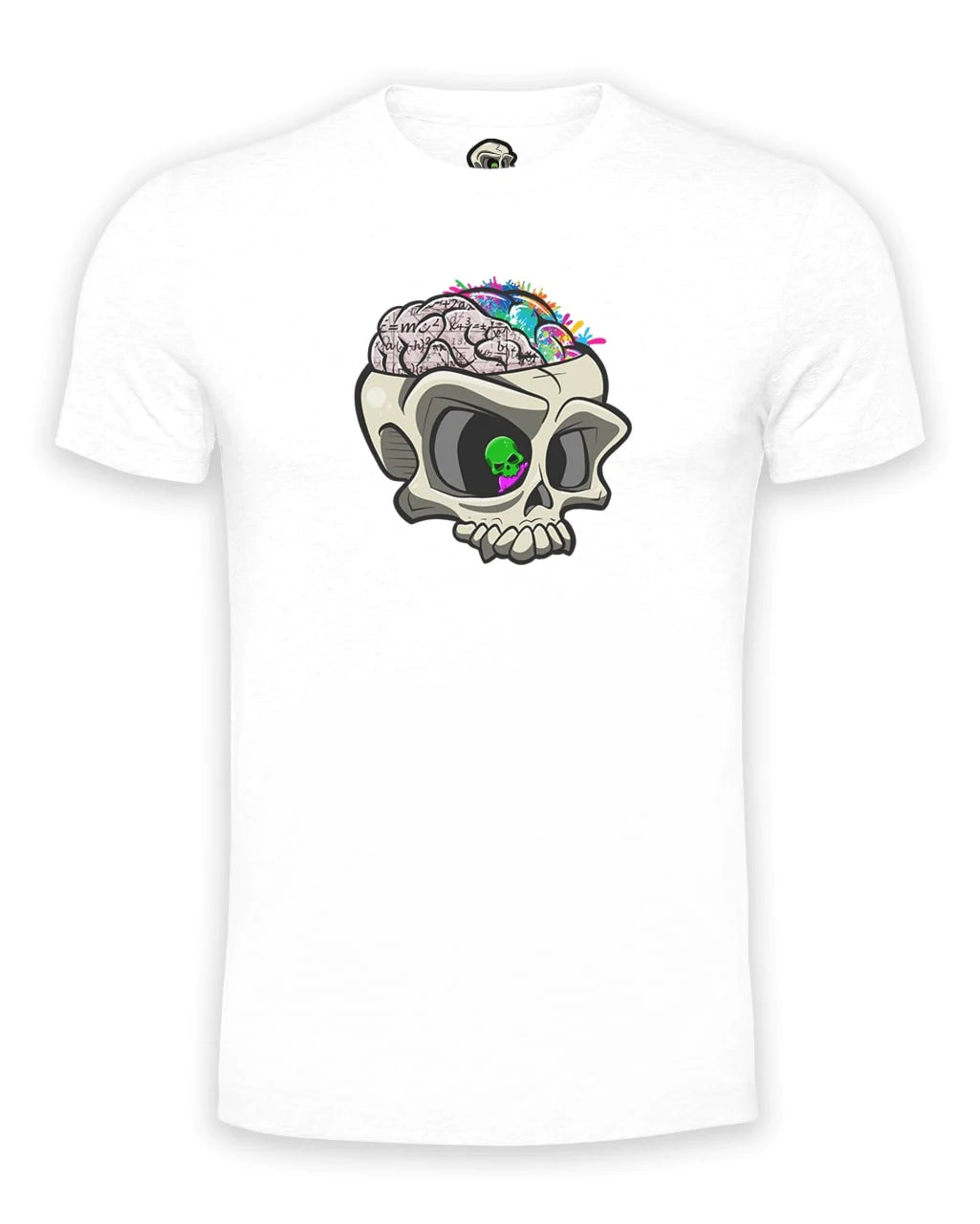 White ADHD Mental Health Awareness T-Shirt By Unsubtle Skulls