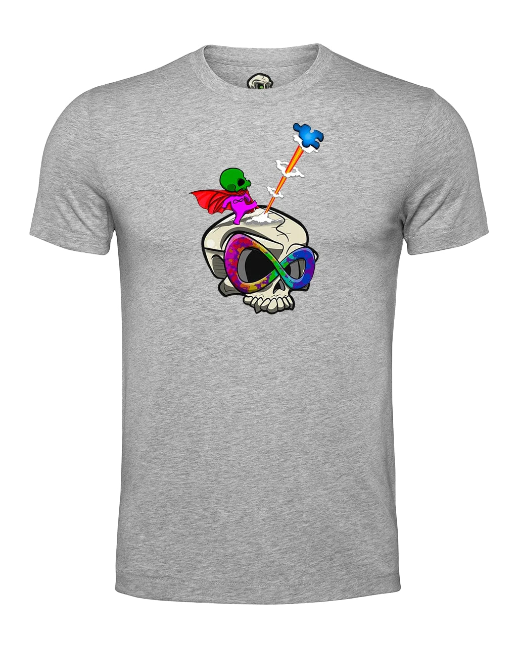 Autism Skull T-shirt / Mental Health Awareness By Unsubtle Skulls