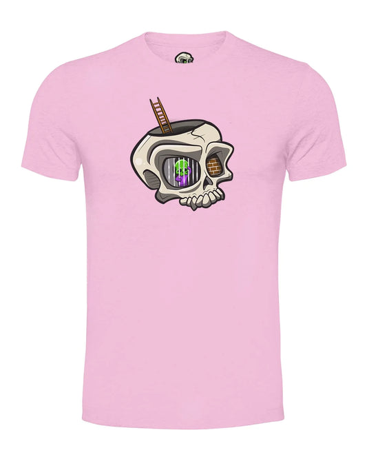 Pink Anxiety Mental Health Awareness T-Shirt By Unsubtle Skulls